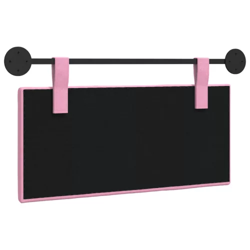  Fali Fejtámla Falra szerelhető Rózsaszín 90 x 55 x 5 cm szövet