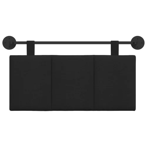  Fali Fejtámla Falra szerelhető Fekete 100 x 55 x 5 cm szövet