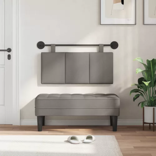  Fali Fejtámla Falra szerelhető Tópszínű 100 x 55 x 5 cm szövet