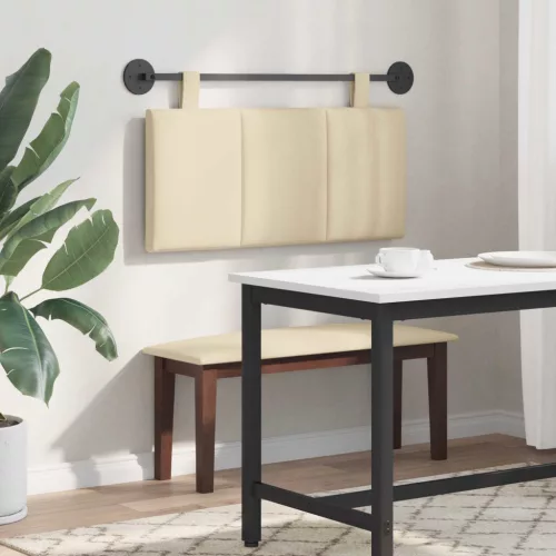  Fali Fejtámla Falra szerelhető Krém 100 x 55 x 5 cm szövet