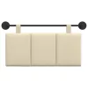  Fali Fejtámla Falra szerelhető Krém 100 x 55 x 5 cm szövet