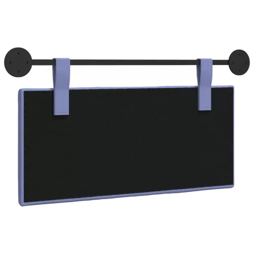  Fali Fejtámla Falra szerelhető Farmerkék 100 x 55 x 5 cm szövet