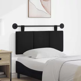    Fali Fejtámla Falra szerelhető Fekete 110 x 55 x 5 cm szövet