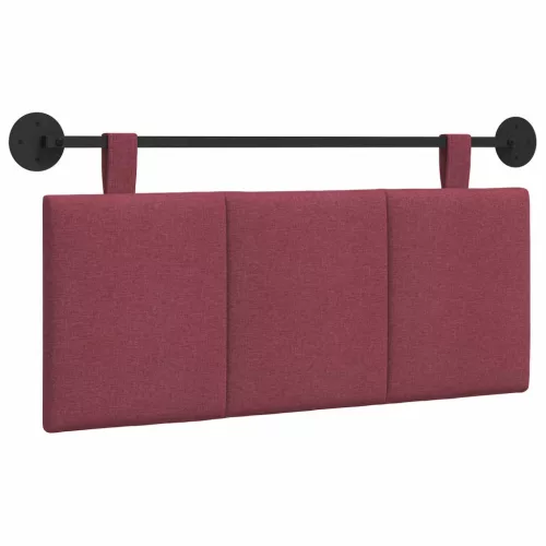  Fali Fejtámla Falra szerelhető Bordó 110 x 55 x 5 cm szövet