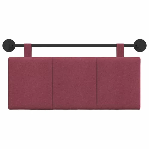  Fali Fejtámla Falra szerelhető Bordó 110 x 55 x 5 cm szövet