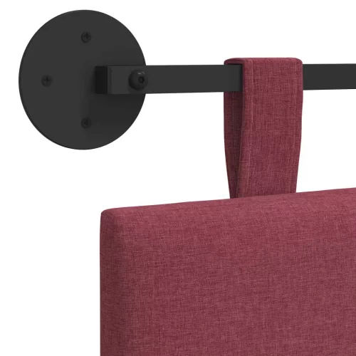  Fali Fejtámla Falra szerelhető Bordó 110 x 55 x 5 cm szövet