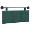  Fali Fejtámla Falra szerelhető Sötétzöld 110 x 55 x 5 cm szövet
