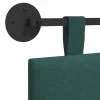  Fali Fejtámla Falra szerelhető Sötétzöld 110 x 55 x 5 cm szövet
