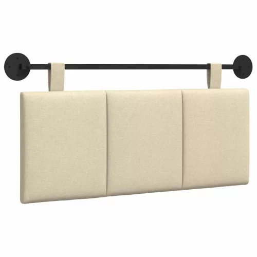 Fali Fejtámla Falra szerelhető Krém 110 x 55 x 5 cm szövet