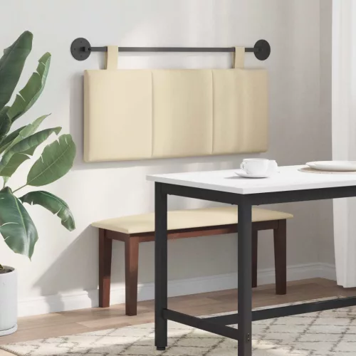  Fali Fejtámla Falra szerelhető Krém 110 x 55 x 5 cm szövet