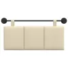  Fali Fejtámla Falra szerelhető Krém 110 x 55 x 5 cm szövet