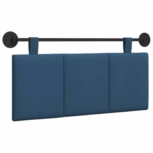  Fali Fejtámla Falra szerelhető Kék 110 x 55 x 5 cm szövet