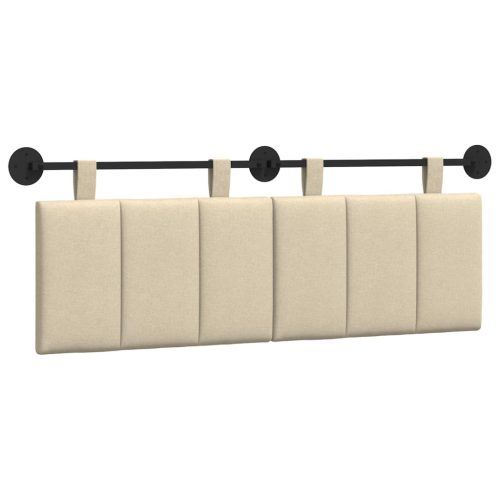  Fali Fejtámla Falra szerelhető Krém 150 x 55 x 5 cm szövet