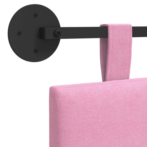  Fali Fejtámla Falra szerelhető Rózsaszín 150 x 55 x 5 cm szövet