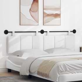    Fali Fejtámla Falra szerelhető Fehér 190 x 55 x 5 cm szövet