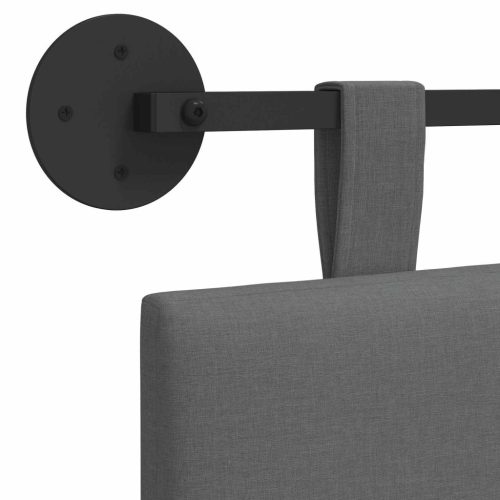  Fali Fejtámla Csíkos Sötétszürke 210 x 55 x 5 cm szövet