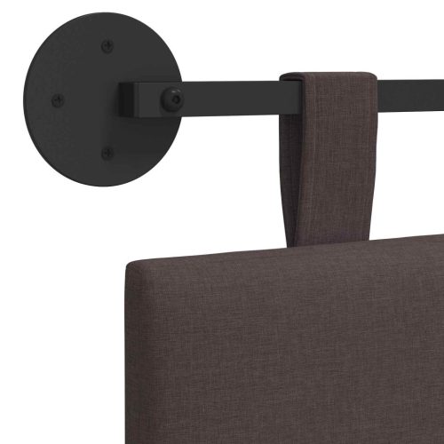  Fali Fejtámla Csíkos Sötét Barna 210 x 55 x 5 cm szövet