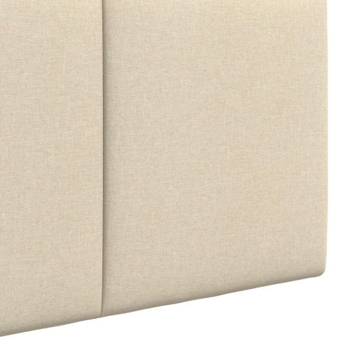  Fali Fejtámla Falra szerelhető Krém 210 x 55 x 5 cm szövet