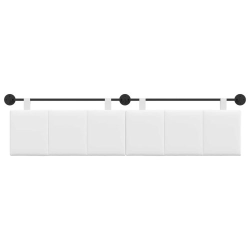  Fali Fejtámla Falra szerelhető Fehér 210 x 55 x 5 cm szövet