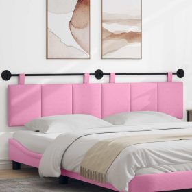    Fali Fejtámla Falra szerelhető Rózsaszín 210 x 55 x 5 cm szövet