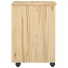  Görgős szekrény kerékkel Barna 34 x 39 x 56 cm Tömör fenyő
