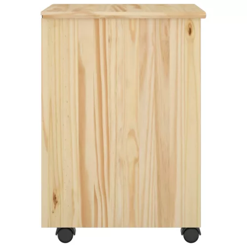  Görgős szekrény kerékkel Barna 34 x 39 x 56 cm Tömör fenyő