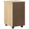  Görgős szekrény kerékkel Barna 34 x 39 x 56 cm Tömör fenyő