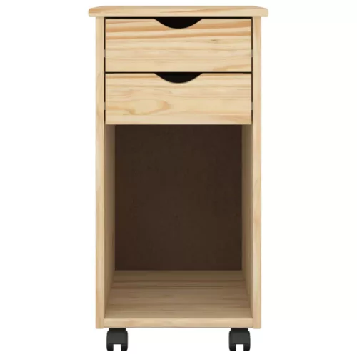  Görgős szekrény kerékkel Barna 34 x 39 x 65,5 cm Tömör fenyő