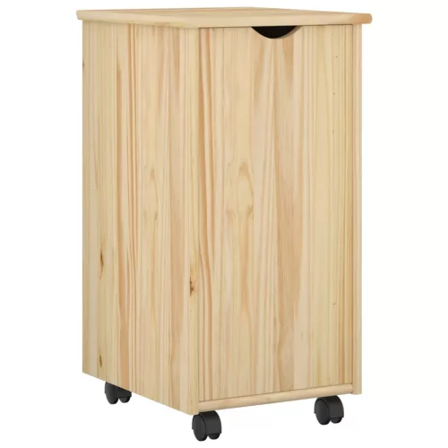  Görgős szekrény kerékkel Barna 34 x 39 x 65,5 cm Tömör fenyőfa