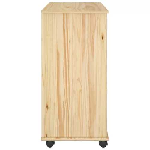  Görgős szekrény kerékkel Barna 63,5 x 39 x 79 cm Tömör fenyőfa