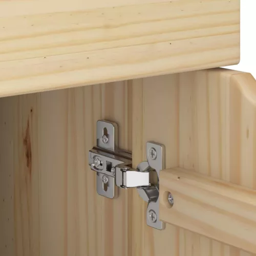  Görgős szekrény Barna 63,5 x 39 x 65,5 cm Tömör fenyőfa