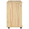  Görgős szekrény Barna 63,5 x 39 x 65,5 cm Tömör fenyőfa
