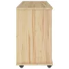  Görgős szekrény kerékkel Barna 100 x 39 x 65,5 cm Tömör fenyőfa