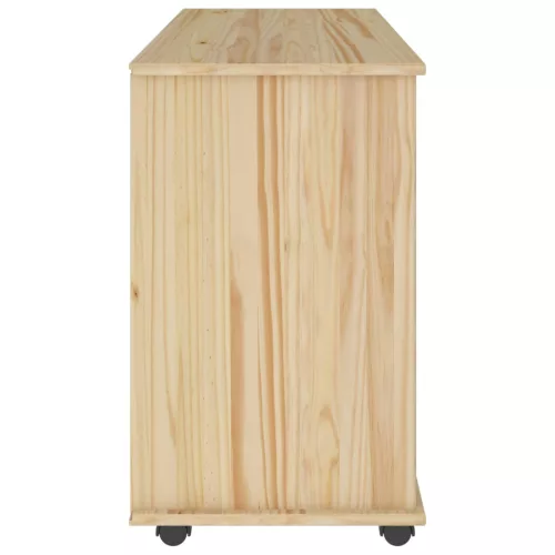  Görgős szekrény kerékkel Barna 100 x 39 x 65,5 cm Tömör fenyőfa