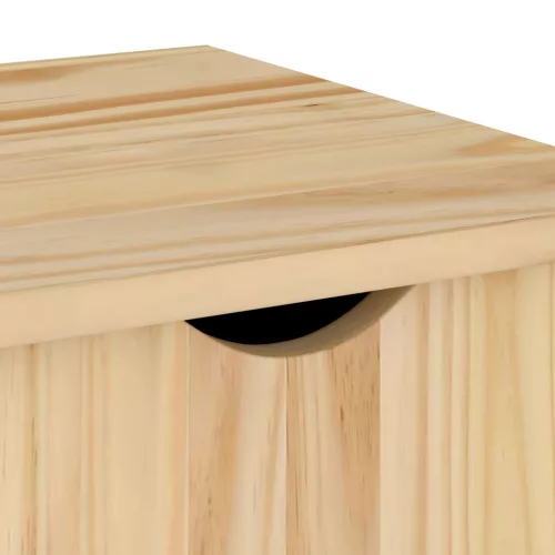  Görgős szekrény kerékkel Barna 100 x 39 x 65,5 cm Tömör fenyőfa