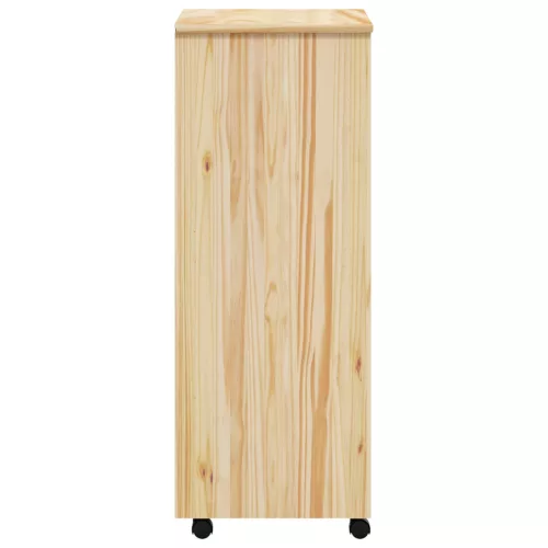  Görgős szekrény fiókokkal MOSS Tiszta lakk 53 x 39 x 103 cm