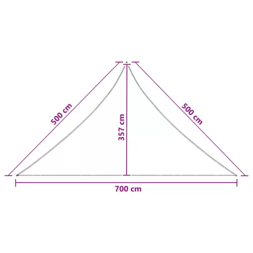  Napernyő Vászon 7 x 5 x 5 m HDPE