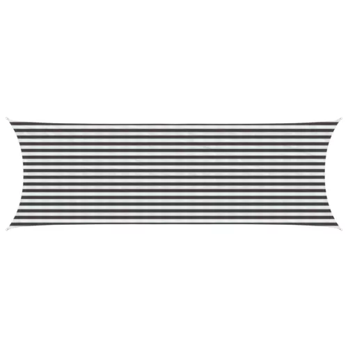  Napernyő Vászon Antracit és Fehér 2 x 6 m HDPE
