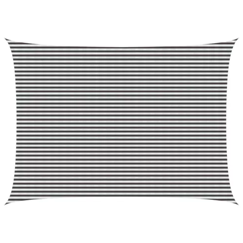  Napernyő Vászon Antracit és Fehér 5 x 7 m HDPE