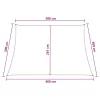  Napernyő Vászon Antracit és Fehér 3 / 4 x 3 m HDPE