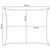  Napernyő Vászon Sárga és Fehér 2,5 x 3 m HDPE