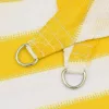  Napernyő Vászon Sárga és Fehér 2,5 x 3,5 m HDPE