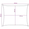  Napernyő Vászon Sárga és Fehér 2,5 x 3,5 m HDPE