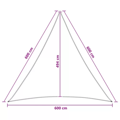  Napernyő Vászon 6 x 6 x 6 m HDPE