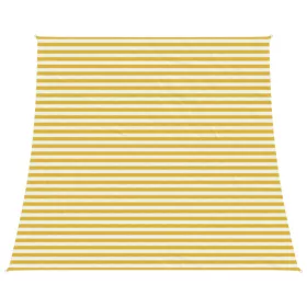  Napernyő Vászon Sárga és Fehér 4 / 5 x 4 m HDPE