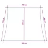  Napernyő Vászon Sárga és Fehér 4 / 5 x 4 m HDPE