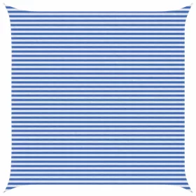  Napernyő Vászon Kék és Fehér 5 x 5 m HDPE