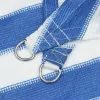  Napernyő Vászon Kék és Fehér 2 x 4,5 m HDPE