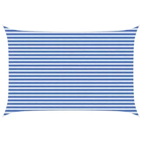  Napernyő Vászon Kék és Fehér 3 x 4,5 m HDPE
