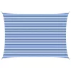  Napernyő Vászon Kék és Fehér 3,5 x 4,5 m HDPE
